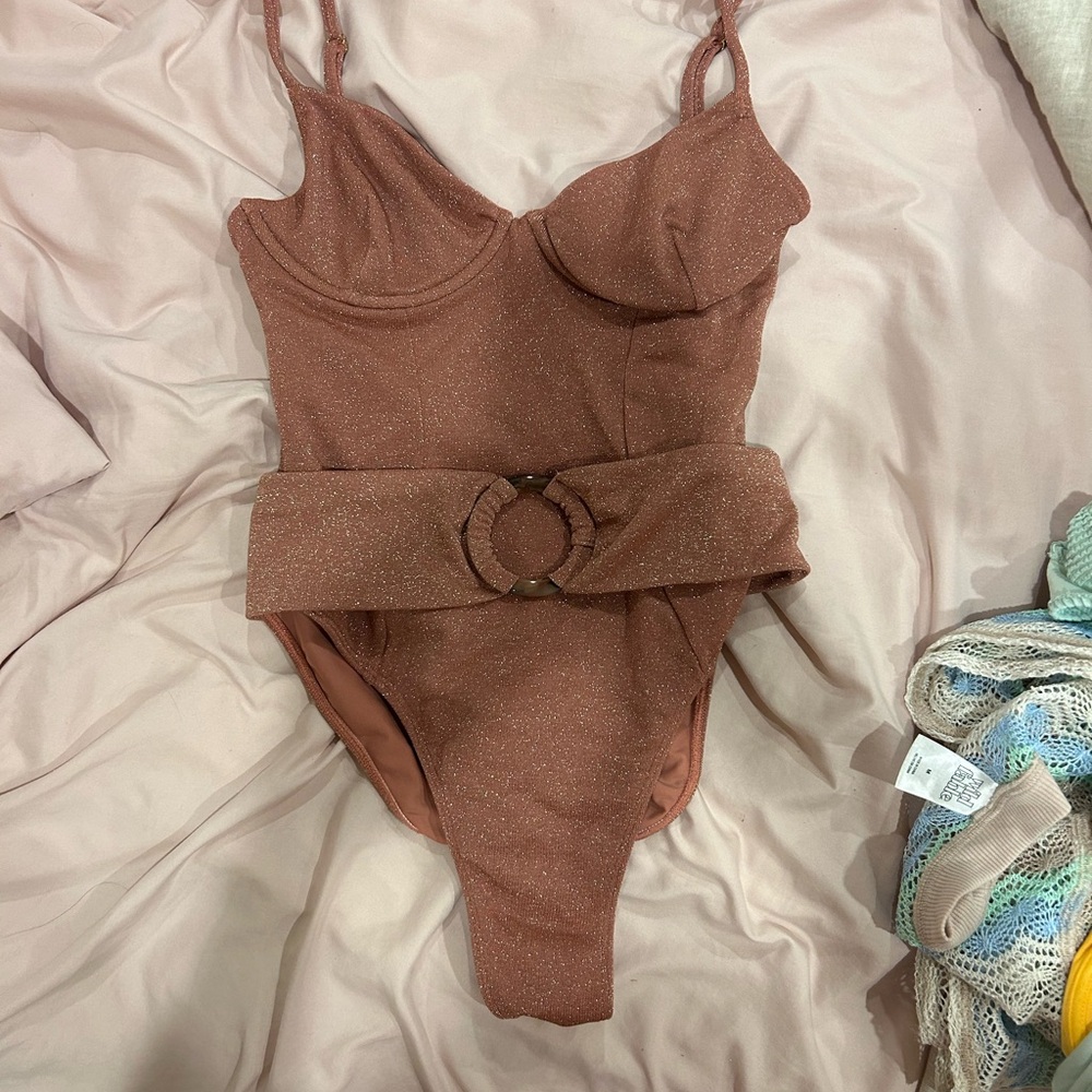Montce Brown One Piece Swimsuit with Classic Silhouette